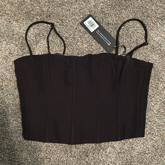 White Fox black corset top - Picture 1 of 4